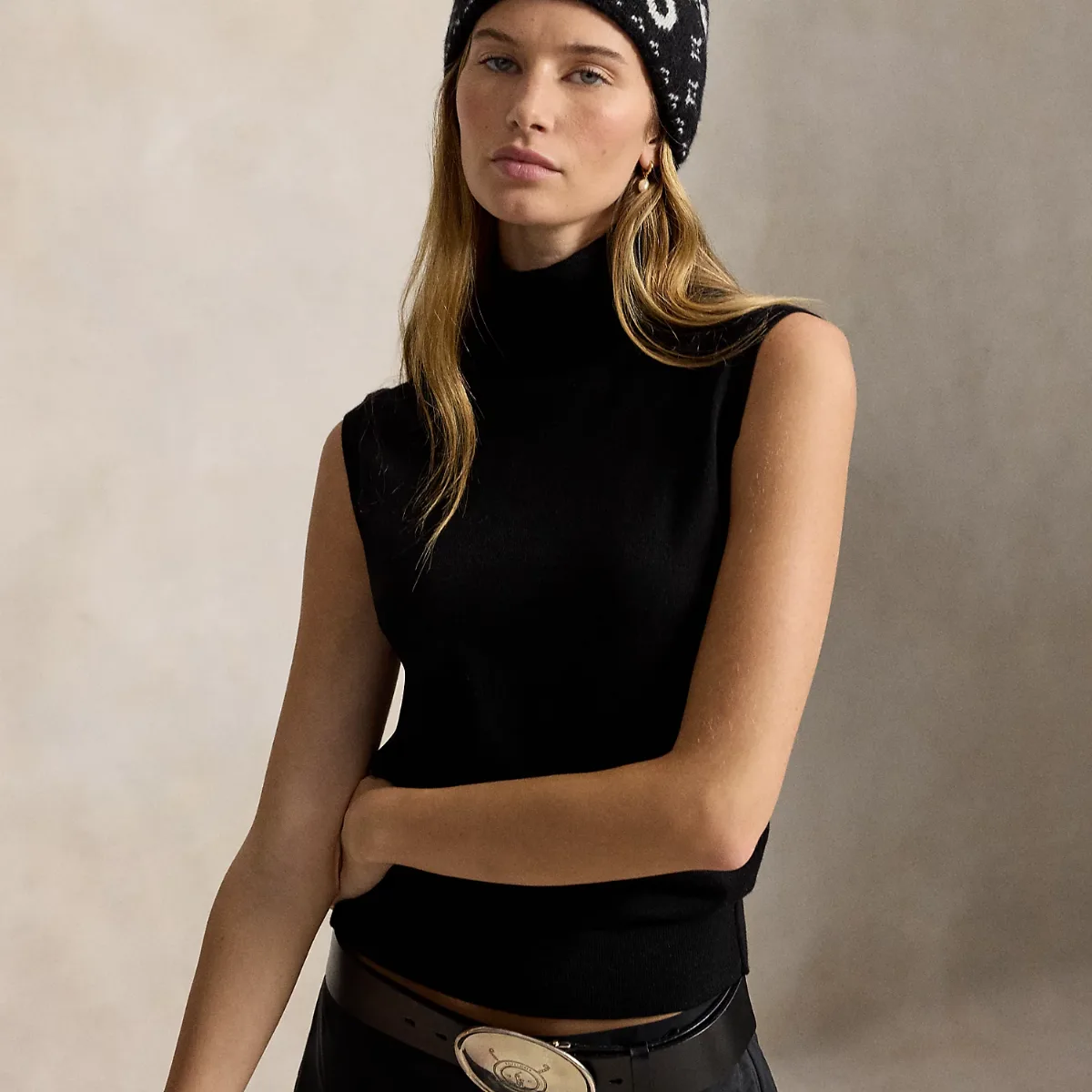 Wool Logo Pom-Pom Beanie by Ralph Lauren