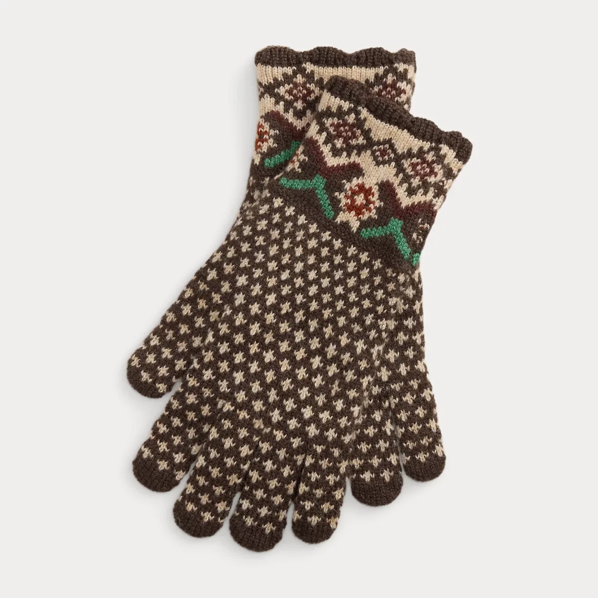 Fair Isle Wool Gloves by Ralph Lauren