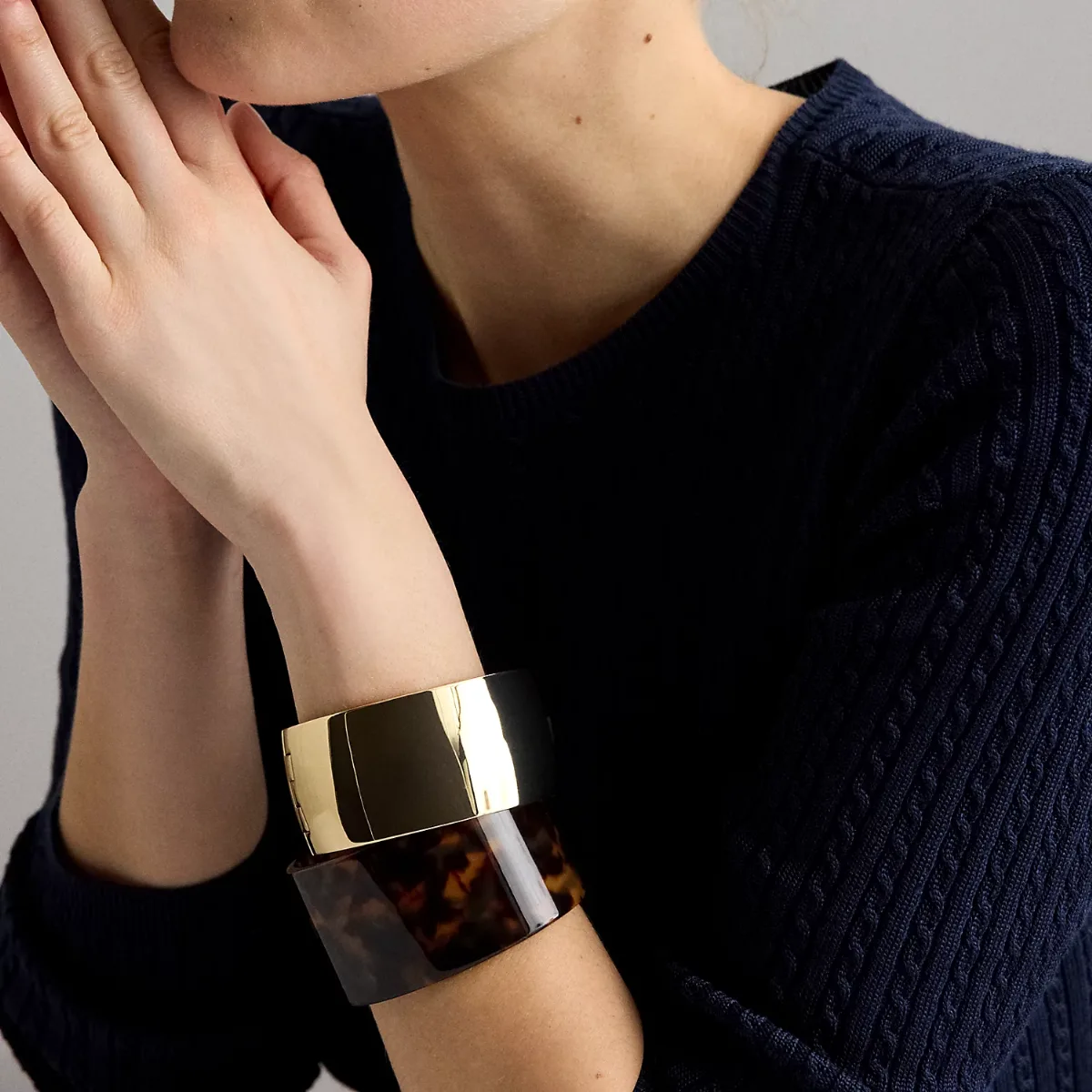 Gold-Plated Tortoiseshell Cuff Bracelet by Ralph Lauren