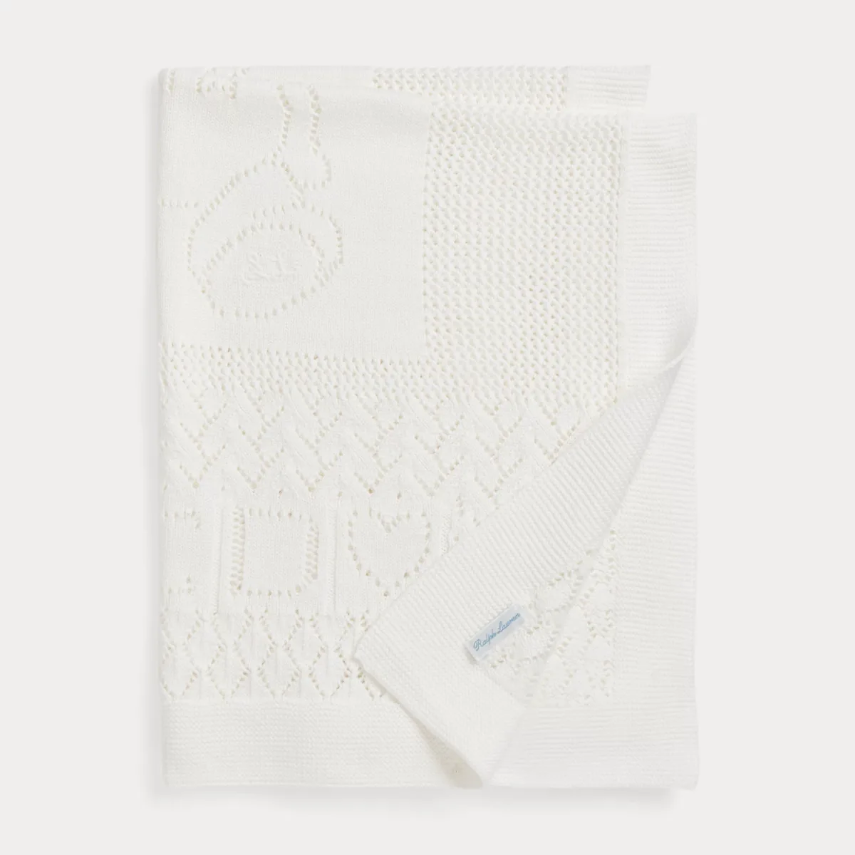 Pointelle-Knit Cotton Blanket by Ralph Lauren