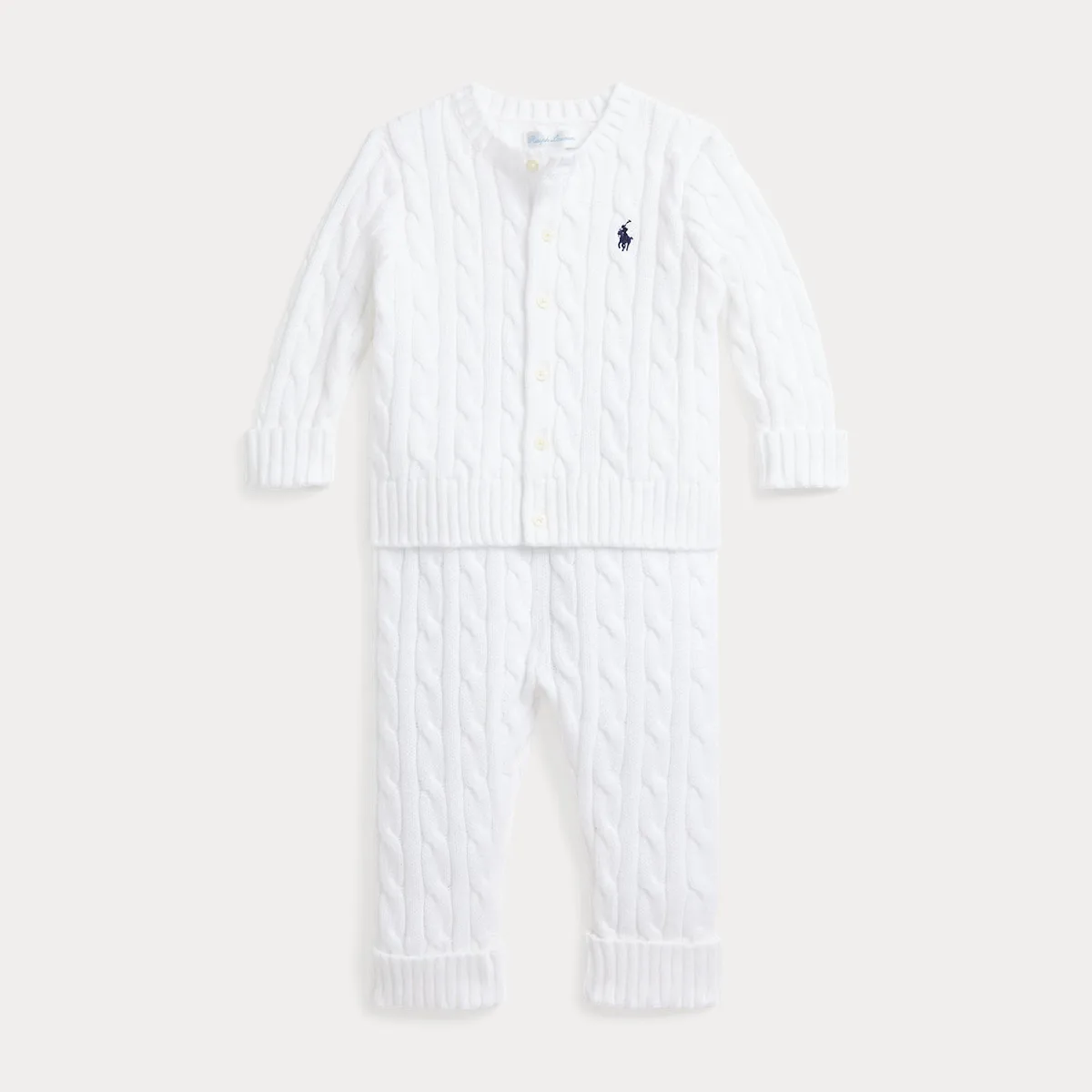 Cable-Knit Cotton Cardigan & Pant by Ralph Lauren