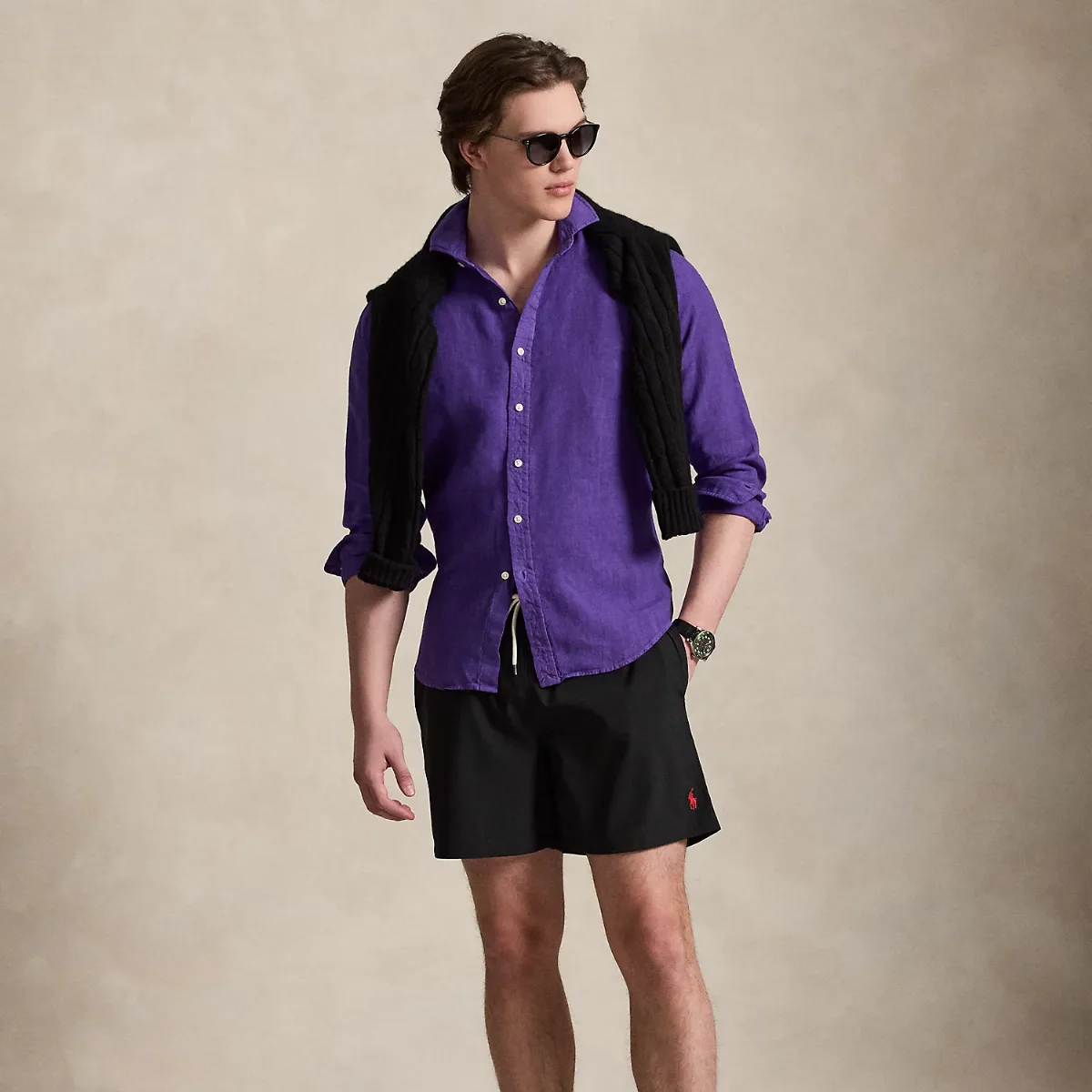 5.75-Inch Traveler Classic Swim Trunk by Ralph Lauren