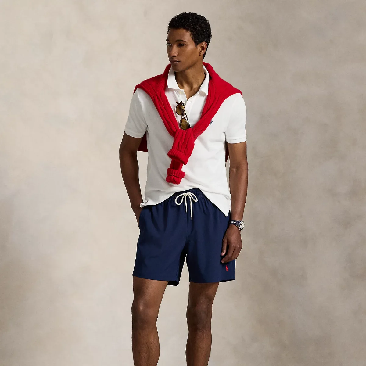 5.75-Inch Traveler Classic Swim Trunk by Ralph Lauren