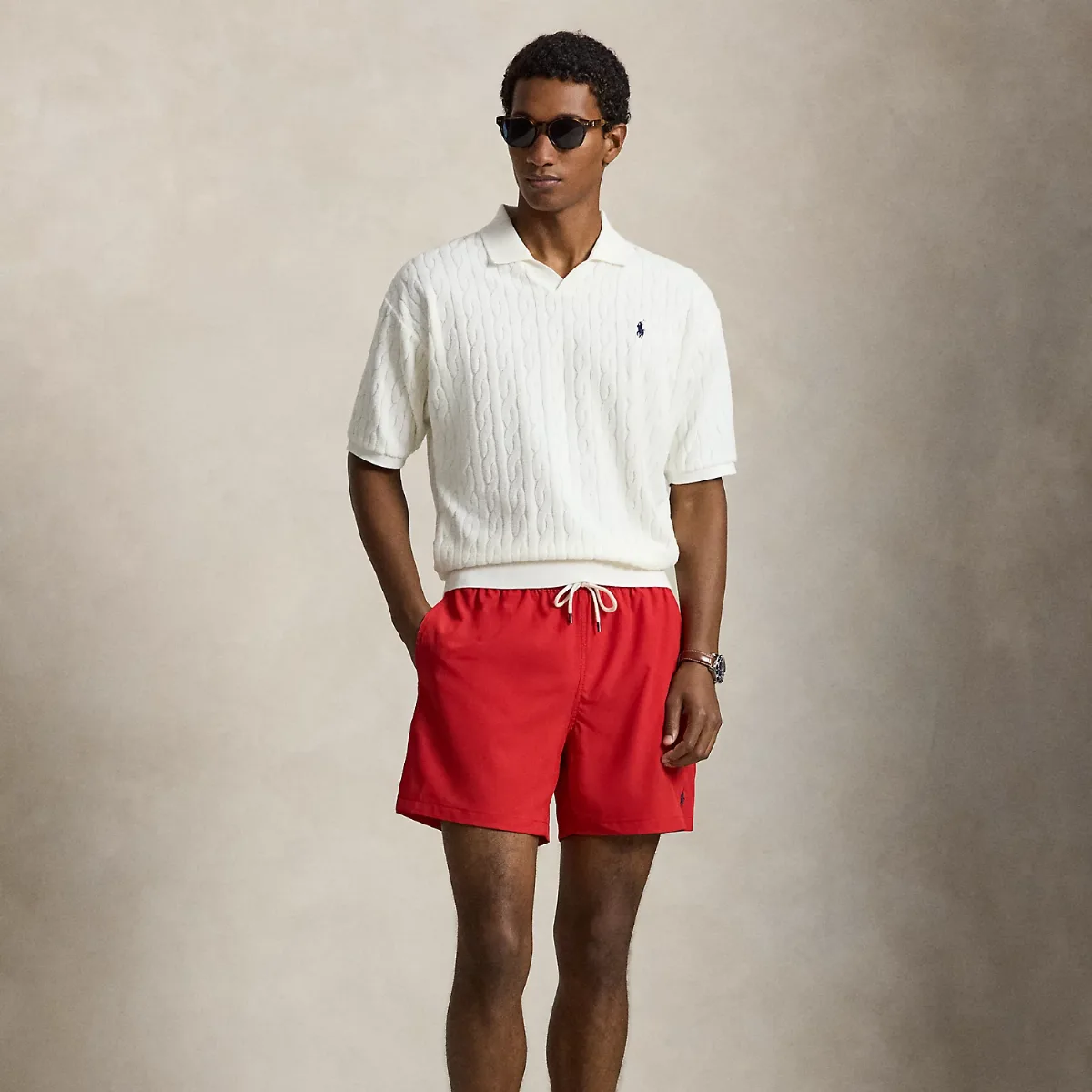 5.75-Inch Traveler Classic Swim Trunk by Ralph Lauren