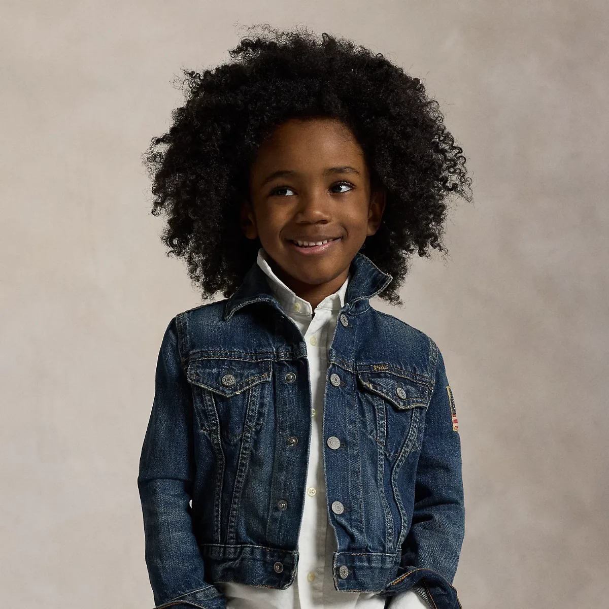 Flag Denim Trucker Jacket by Ralph Lauren