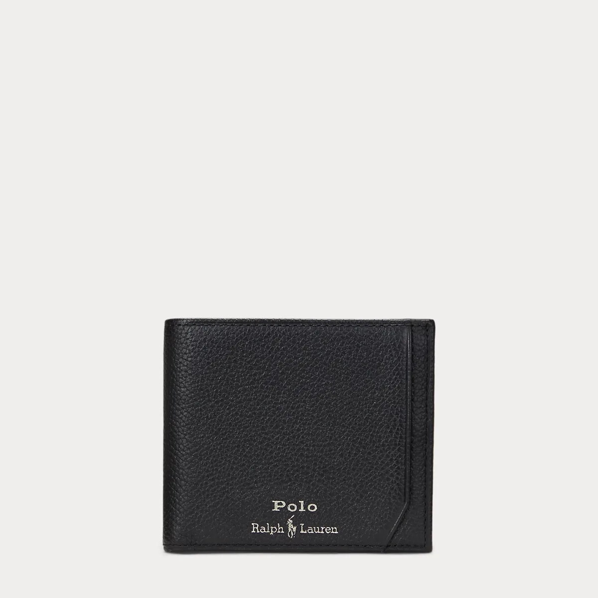 Pebbled Leather Billfold Wallet by Ralph Lauren