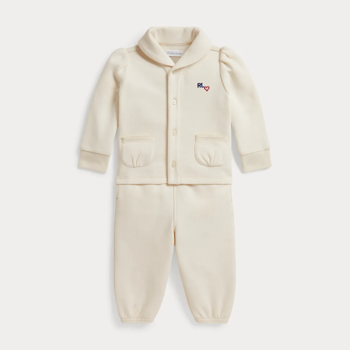 Logo Fleece Cardigan & Pant by Ralph Lauren