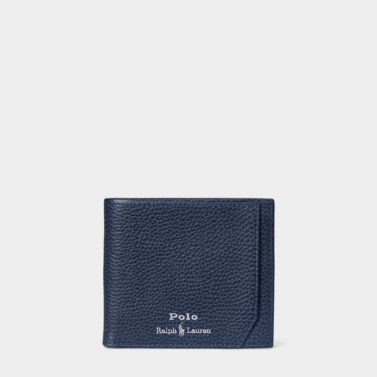 Pebbled Leather Billfold Wallet