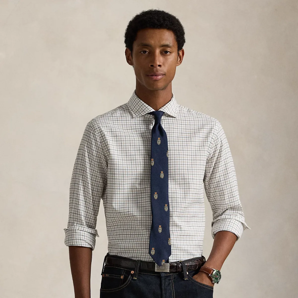 Classic Fit Tattersall Twill Shirt by Ralph Lauren