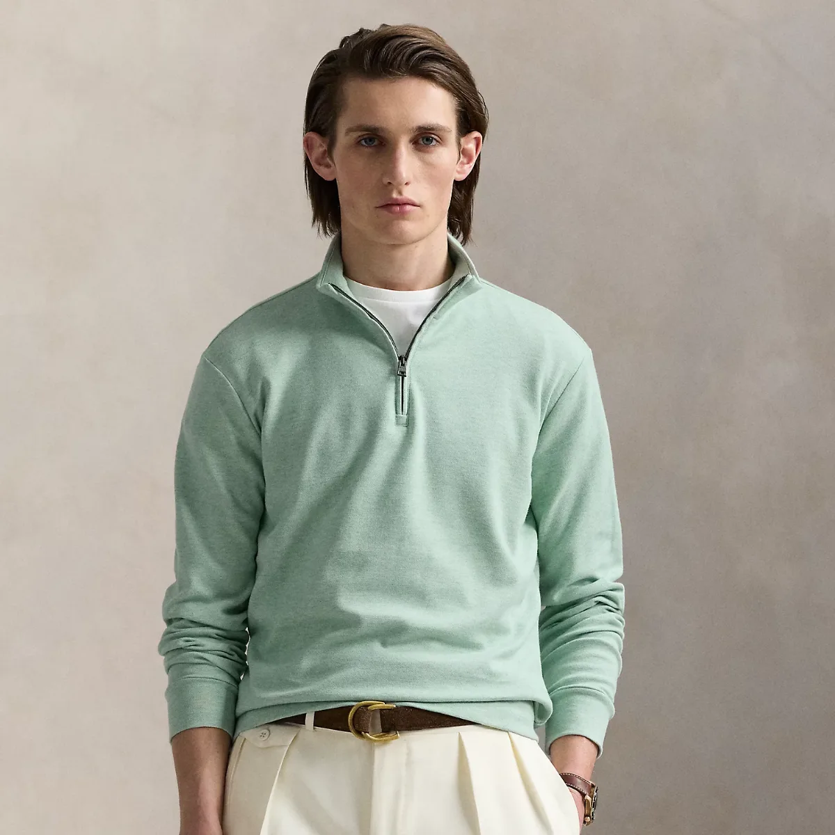 Textured Quarter-Zip Pullover by Ralph Lauren