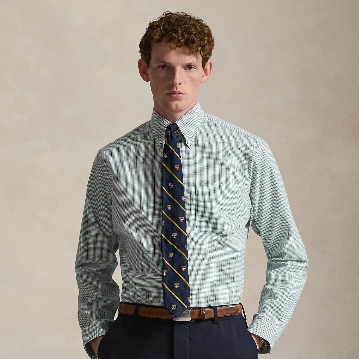 Graduate Classic Fit Plaid Poplin Shirt by Ralph Lauren