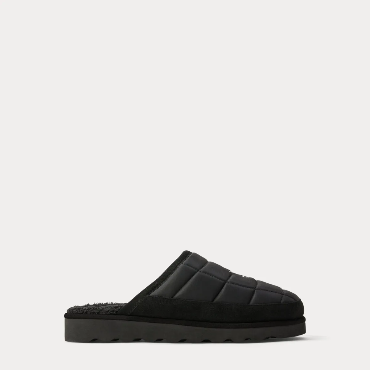 Reade Suede-Trim Quilted Scuff Slipper by Ralph Lauren