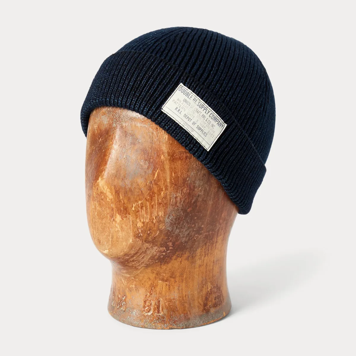 Indigo Cotton Watch Cap by Ralph Lauren
