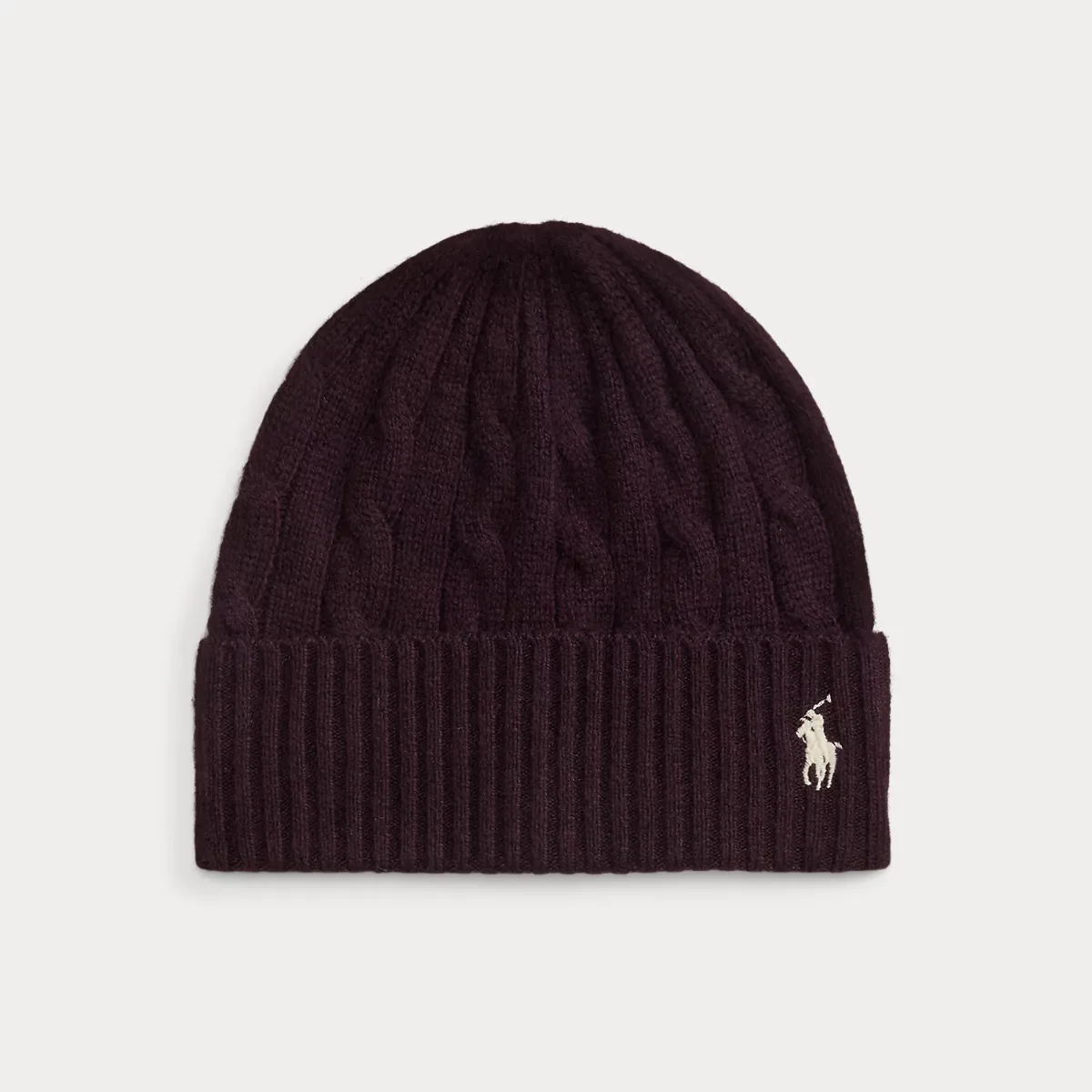 Cable-Knit Wool-Cashmere Beanie by Ralph Lauren