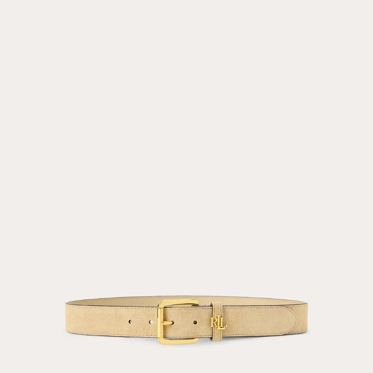 Logo-Keeper Suede Belt by Ralph Lauren