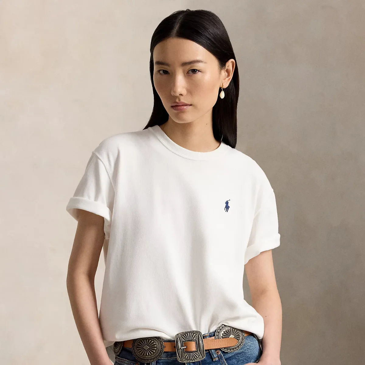 Relaxed Fit Heavyweight Cotton Tee by Ralph Lauren