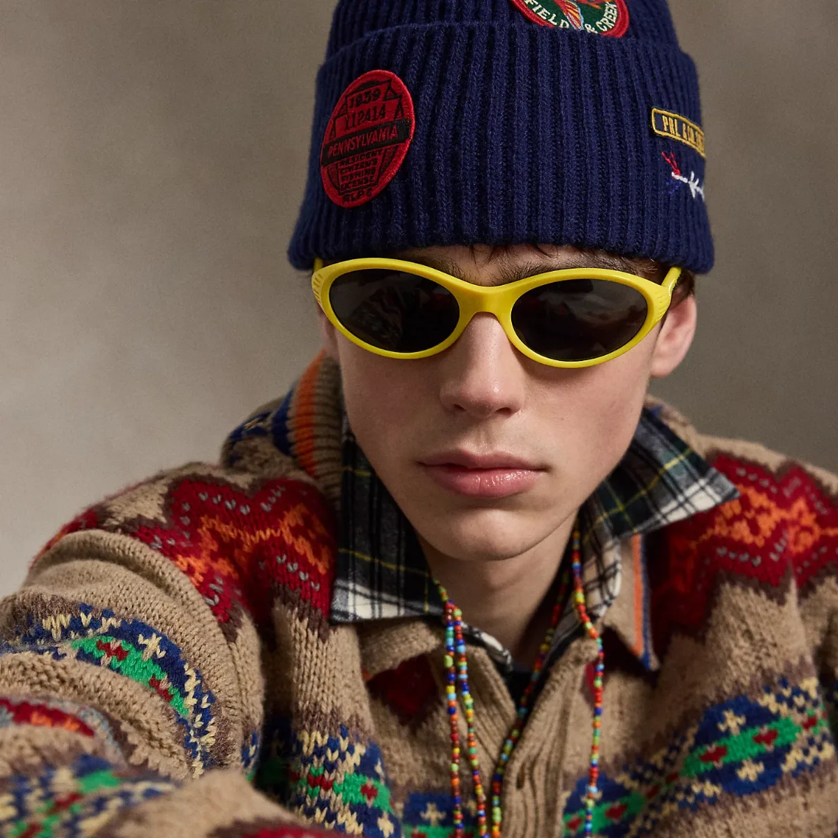 Logo-Patch Wool-Blend Watch Cap by Ralph Lauren