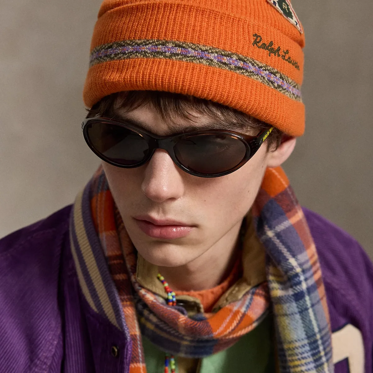 Rib-Knit Wool-Blend Beanie by Ralph Lauren