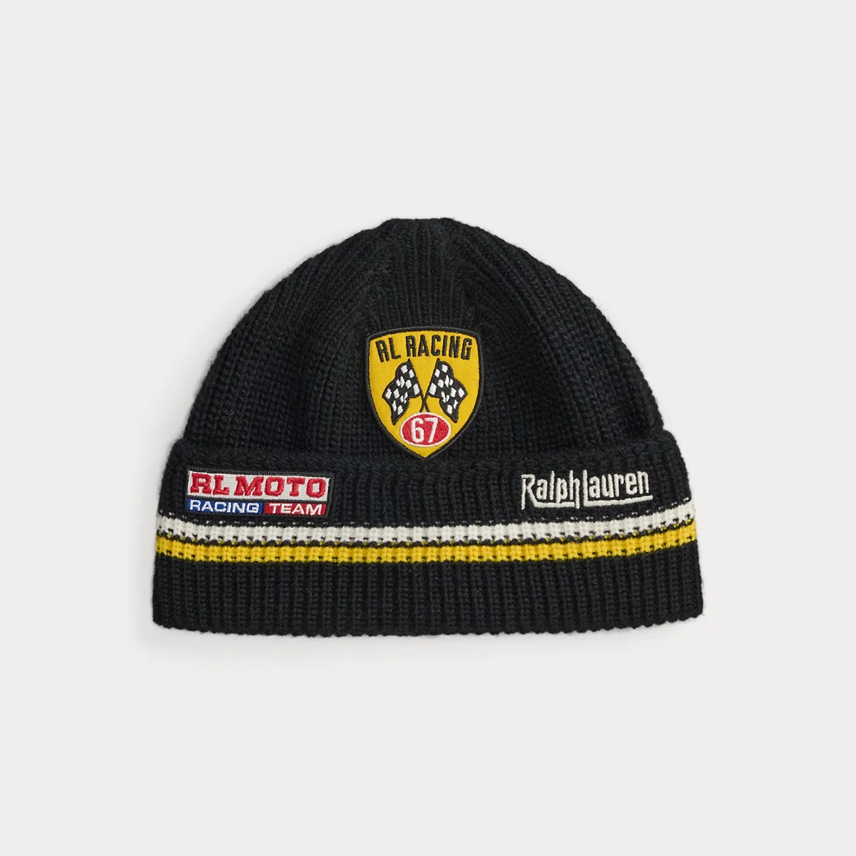 Racing Rib-Knit Beanie by Ralph Lauren
