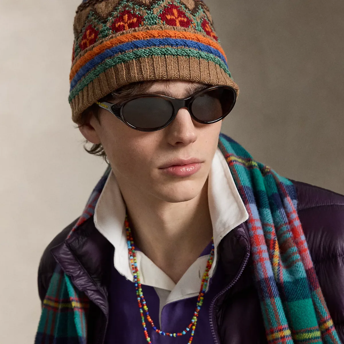 Jacquard-Knit Wool-Blend Beanie by Ralph Lauren