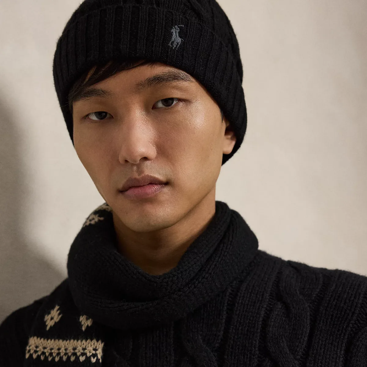 Cable-Knit Wool-Cashmere Beanie by Ralph Lauren