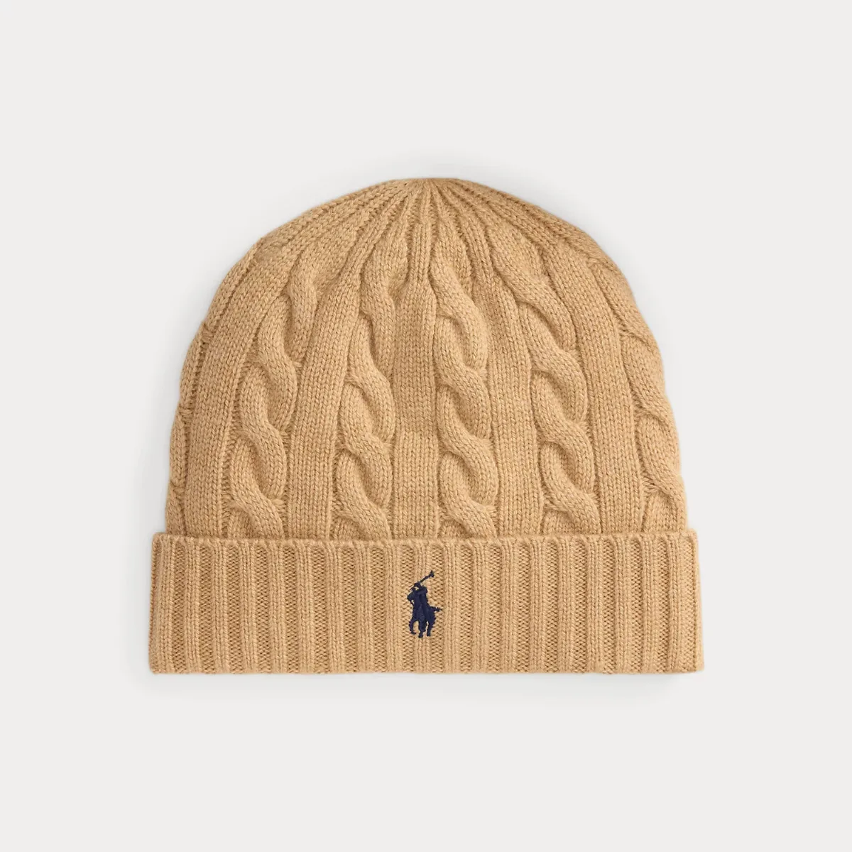Cable-Knit Wool-Cashmere Beanie by Ralph Lauren