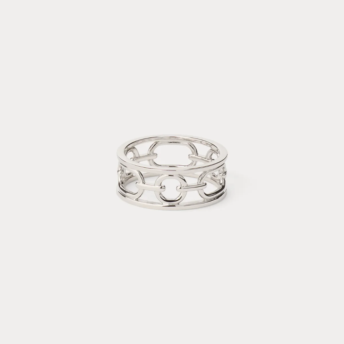 Sterling Silver Link Ring by Ralph Lauren