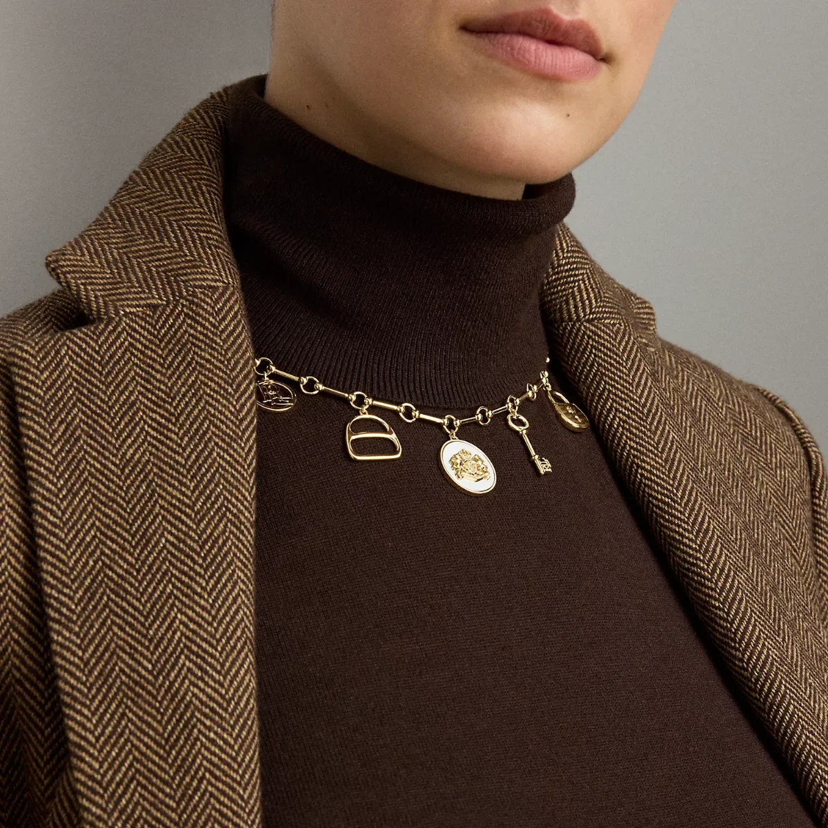 Gold-Plated Charm Necklace by Ralph Lauren