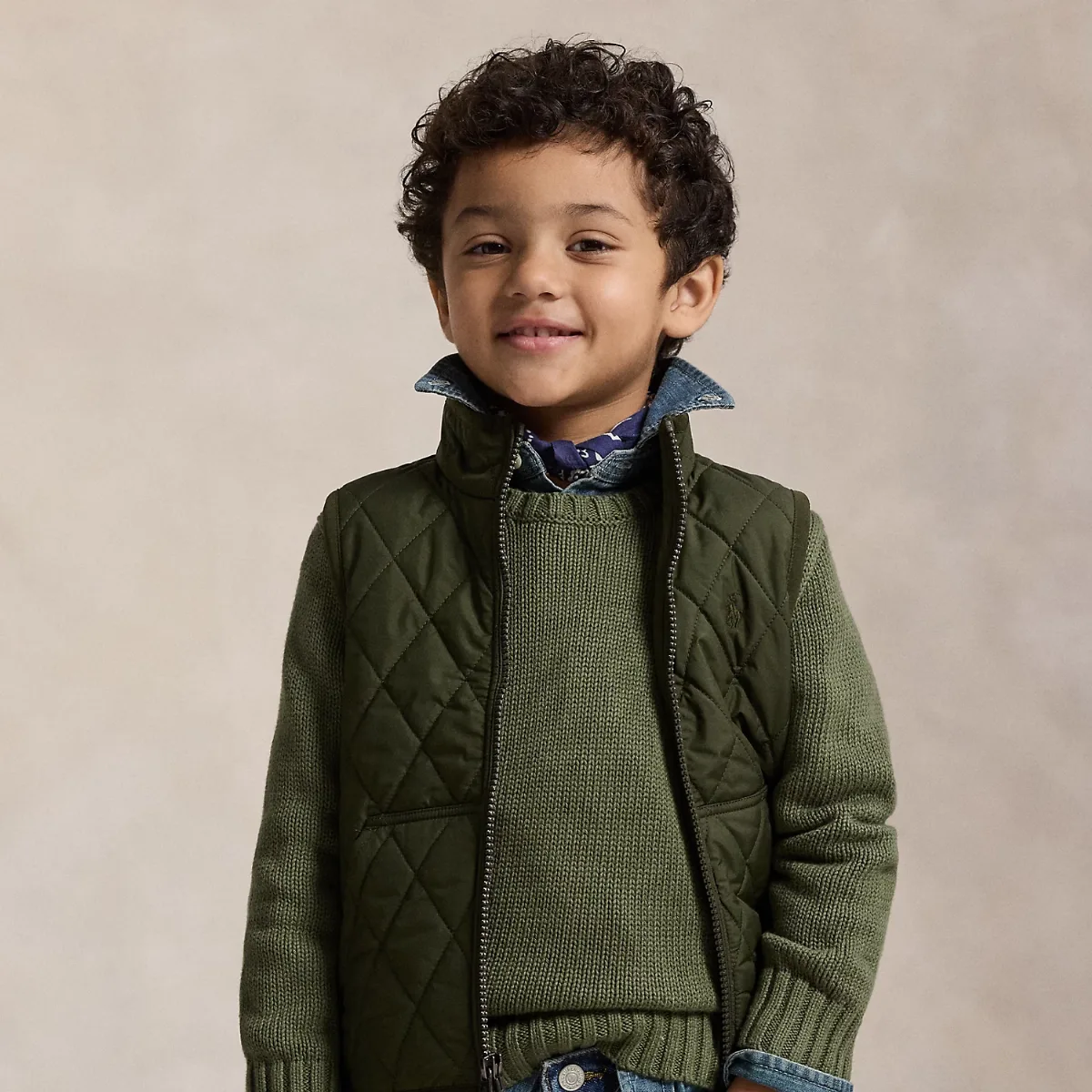 Fleece-Lined Quilted Vest by Ralph Lauren