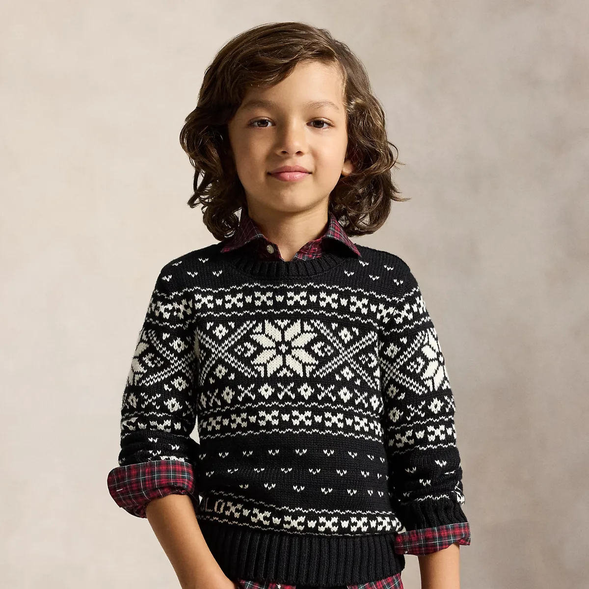 Snowflake Cotton Sweater by Ralph Lauren