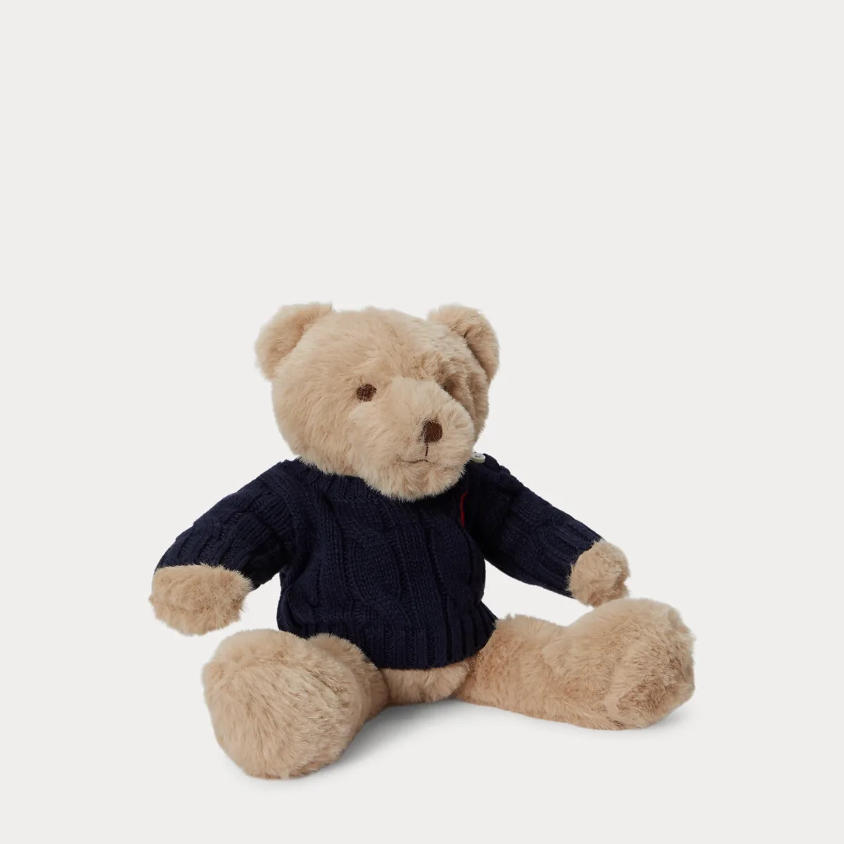 Small Cable-Sweater Polo Bear by Ralph Lauren