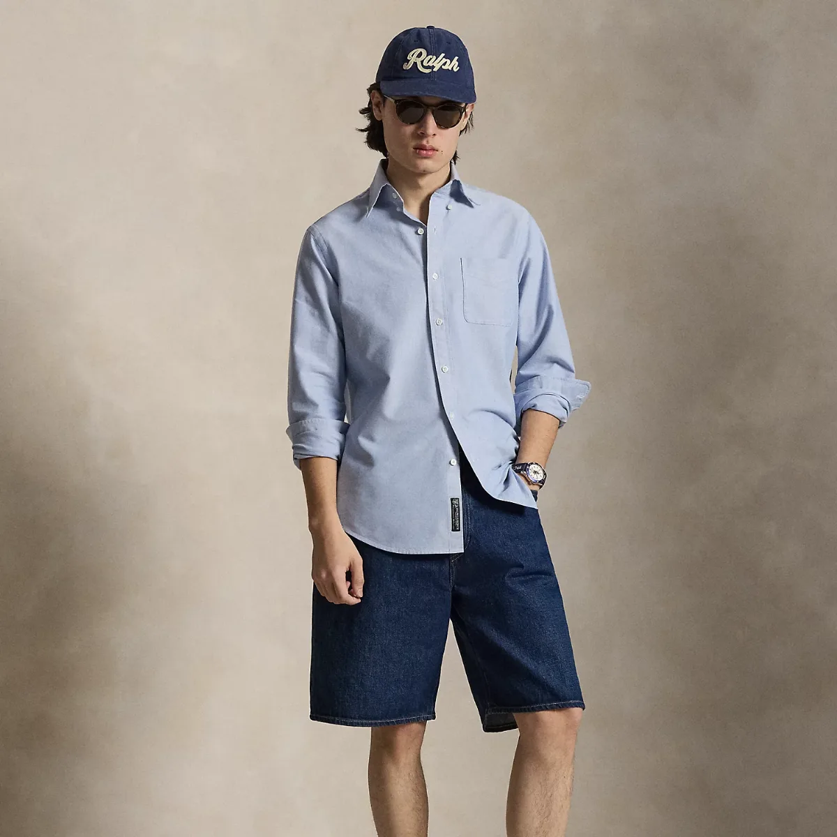 Rivington Relaxed 10-Inch Denim Short by Ralph Lauren