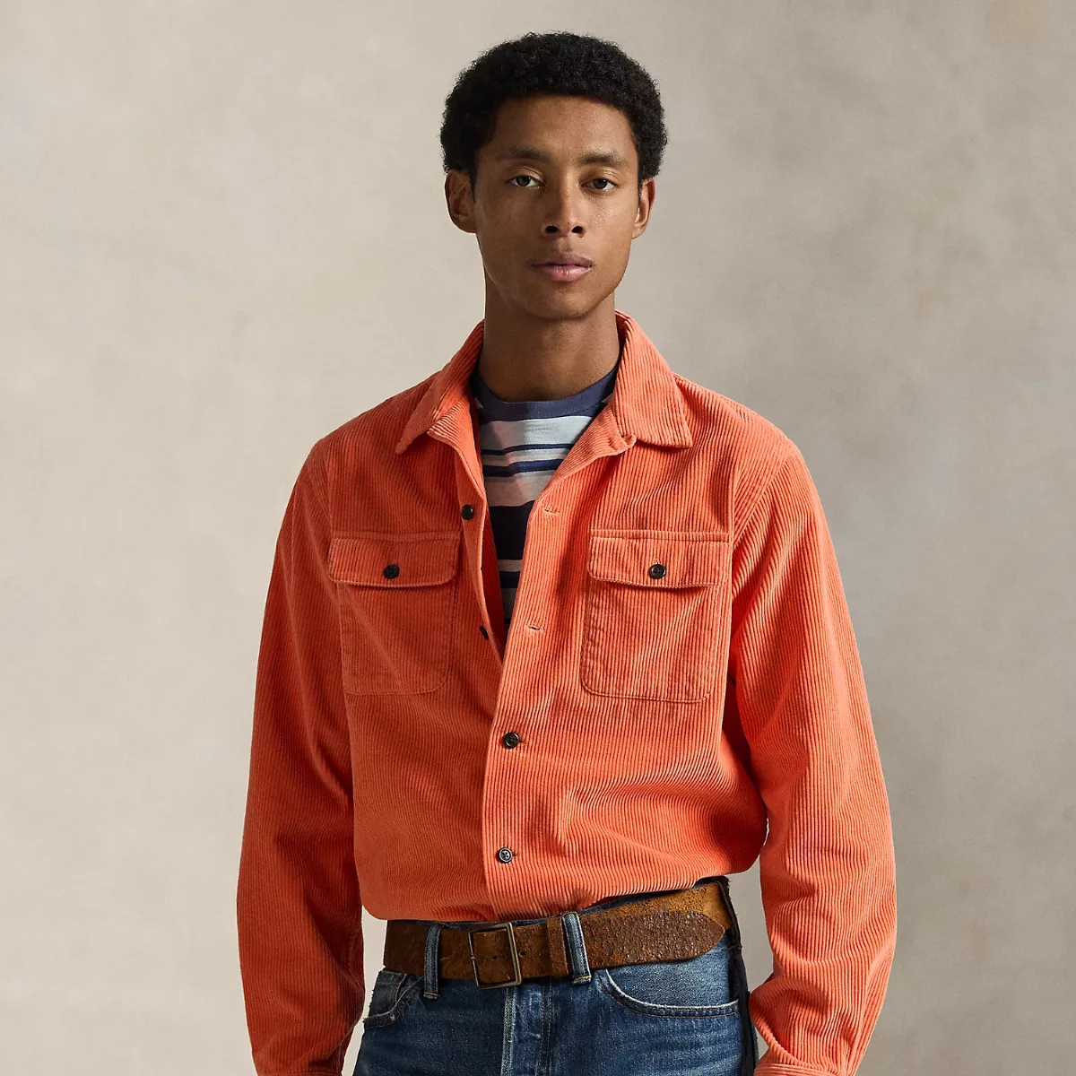 Classic Fit Corduroy Camp Shirt by Ralph Lauren