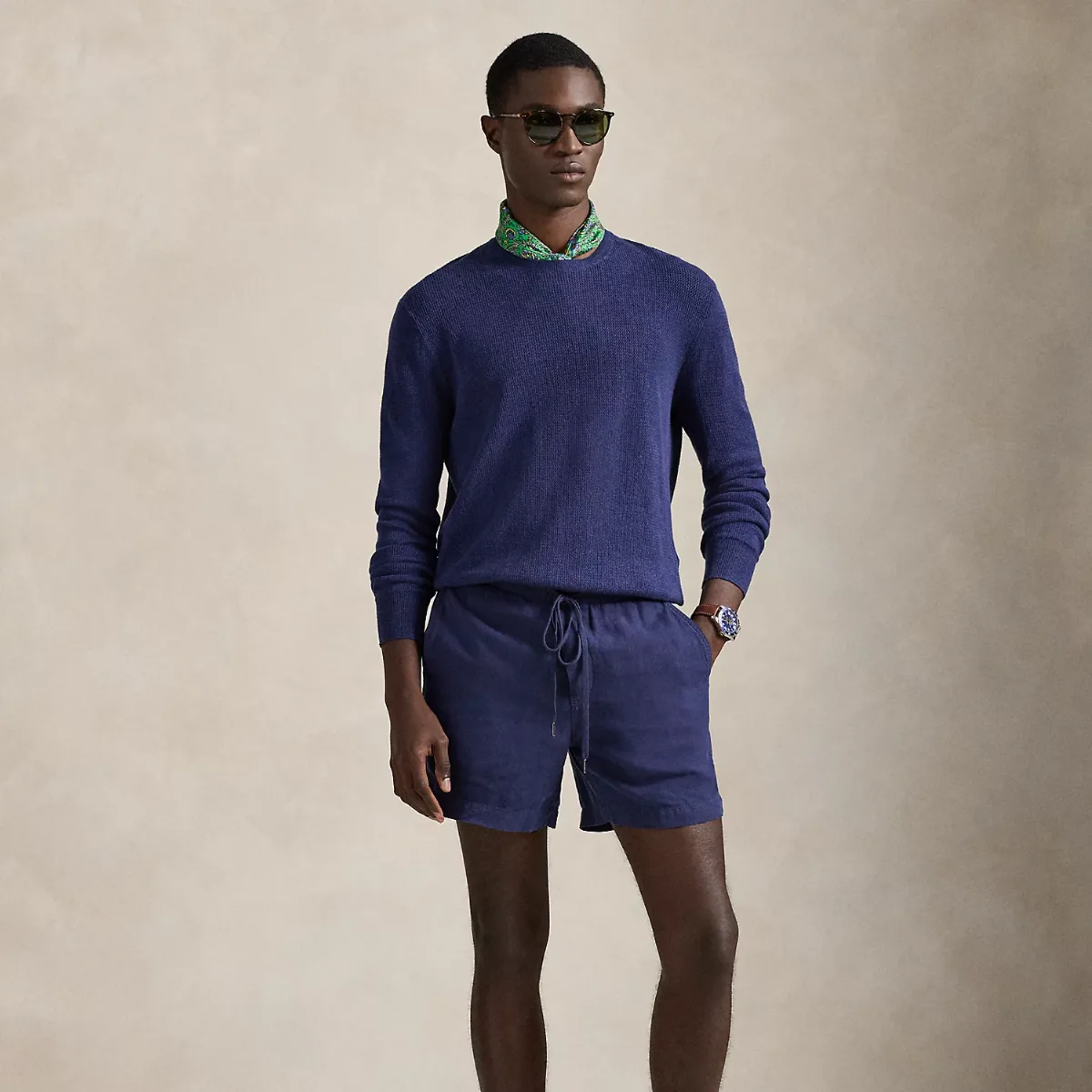 6-Inch Polo Prepster Linen Short by Ralph Lauren