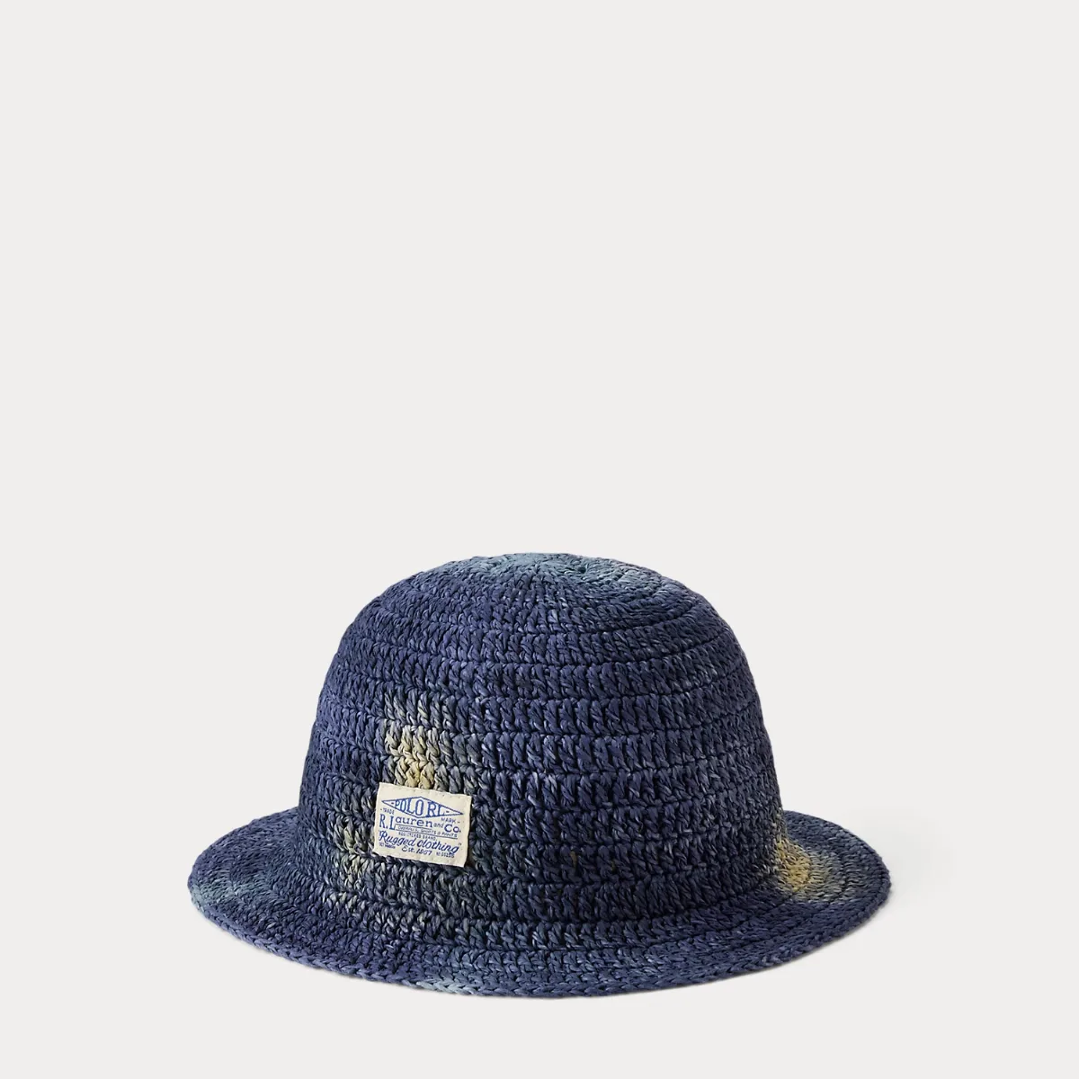 Hand-Painted Straw Packable Bucket Hat by Ralph Lauren