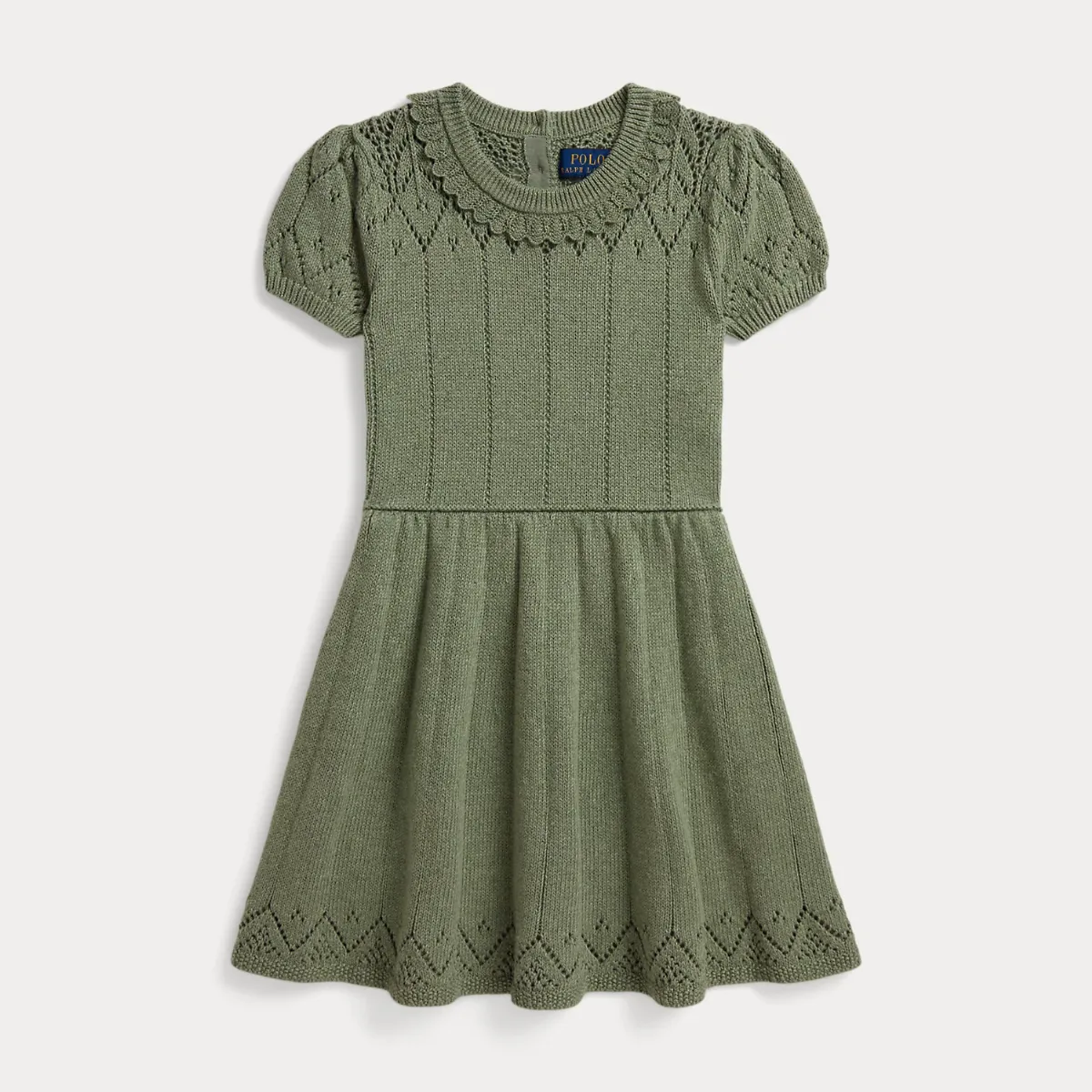 Pointelle-Knit Cotton Sweater Dress by Ralph Lauren