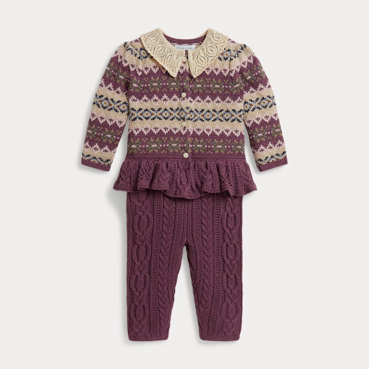 Fair Isle Cotton Sweater & Pant by Ralph Lauren