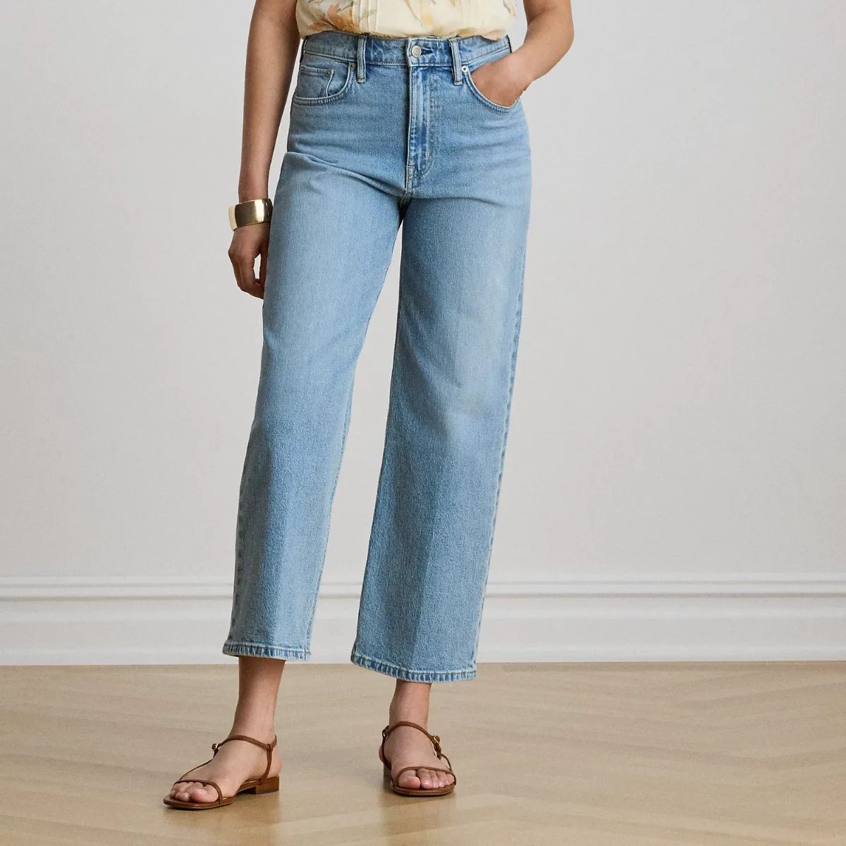 High-Rise Relaxed Straight Jean by Ralph Lauren