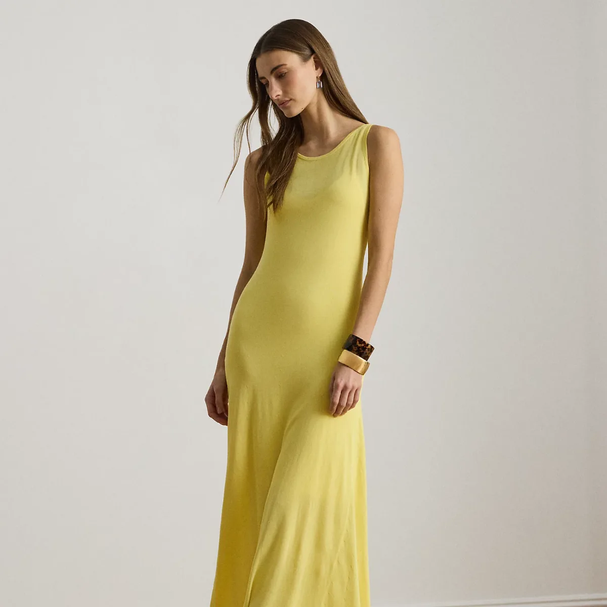 Sleeveless Boatneck Maxidress