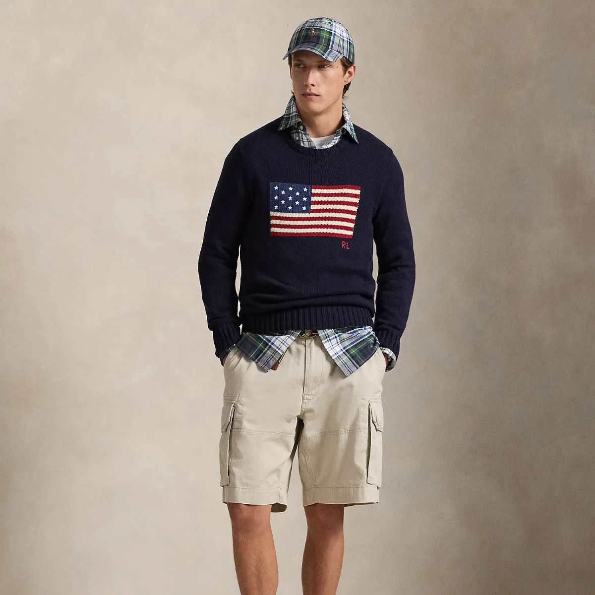 10.5-Inch Gellar Classic Fit Cargo Short - Stone by Ralph Lauren