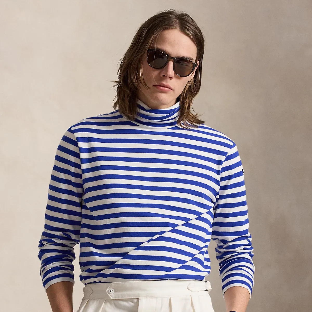 Classic Fit Striped Rollneck Pullover by Ralph Lauren
