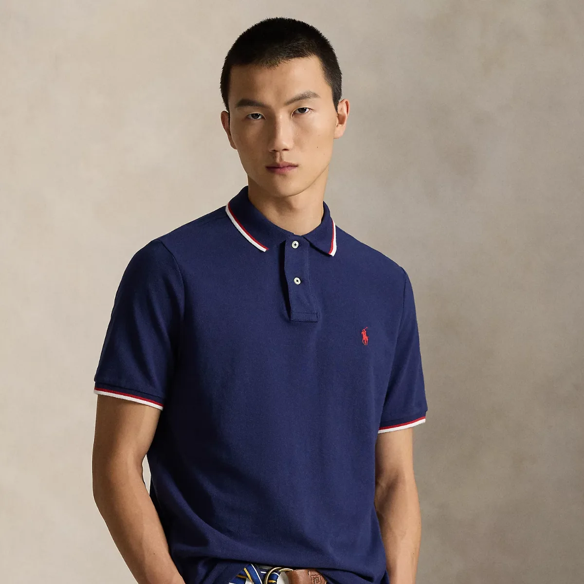 Classic Fit Mesh Polo Shirt by Ralph Lauren