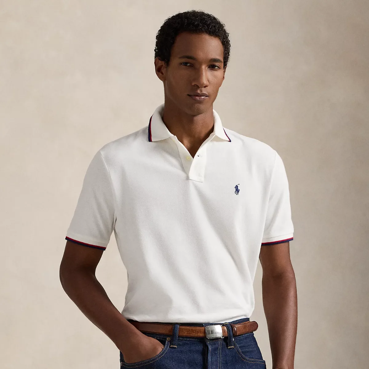 Classic Fit Mesh Polo Shirt by Ralph Lauren
