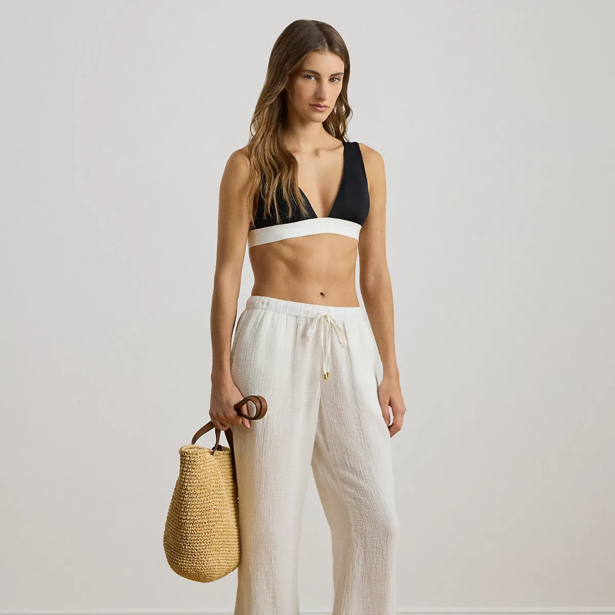 Cotton Gauze Drawcord Pant Cover-Up by Ralph Lauren