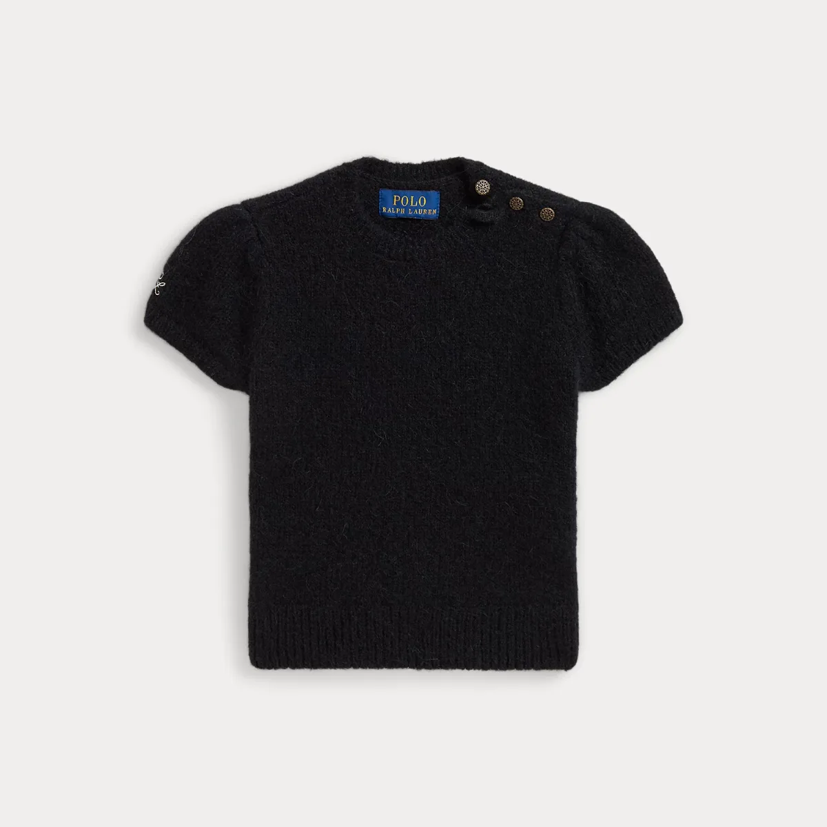 Wool-Blend Short-Sleeve Sweater by Ralph Lauren