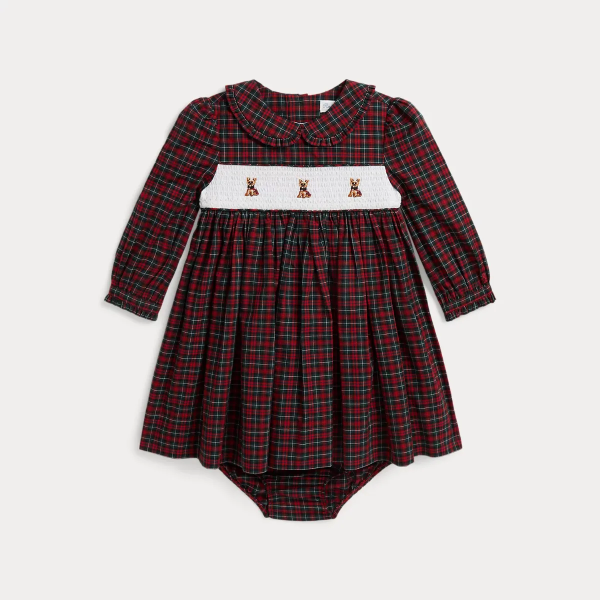 Dog Plaid Poplin Dress & Bloomer by Ralph Lauren