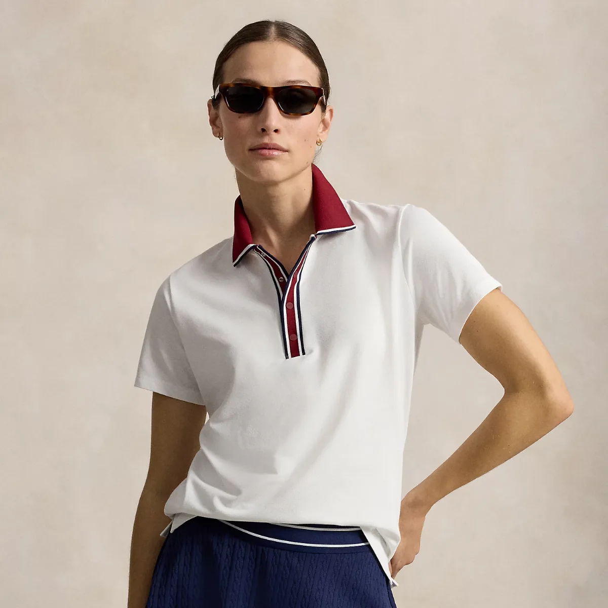 Tailored Fit Jersey Polo Shirt by Ralph Lauren