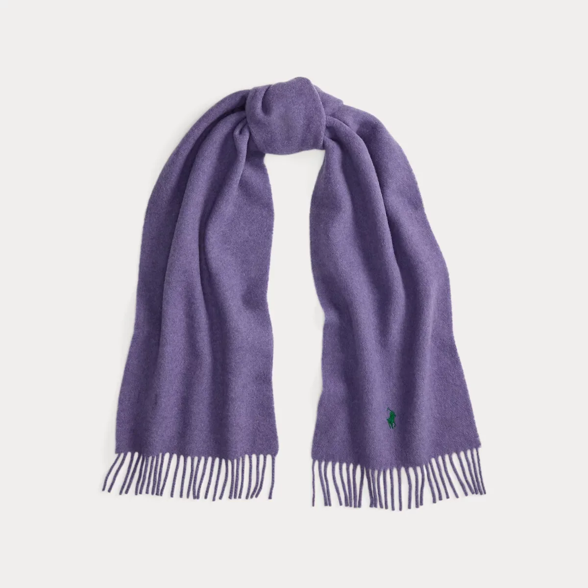Fringe-Trim Wool Scarf by Ralph Lauren