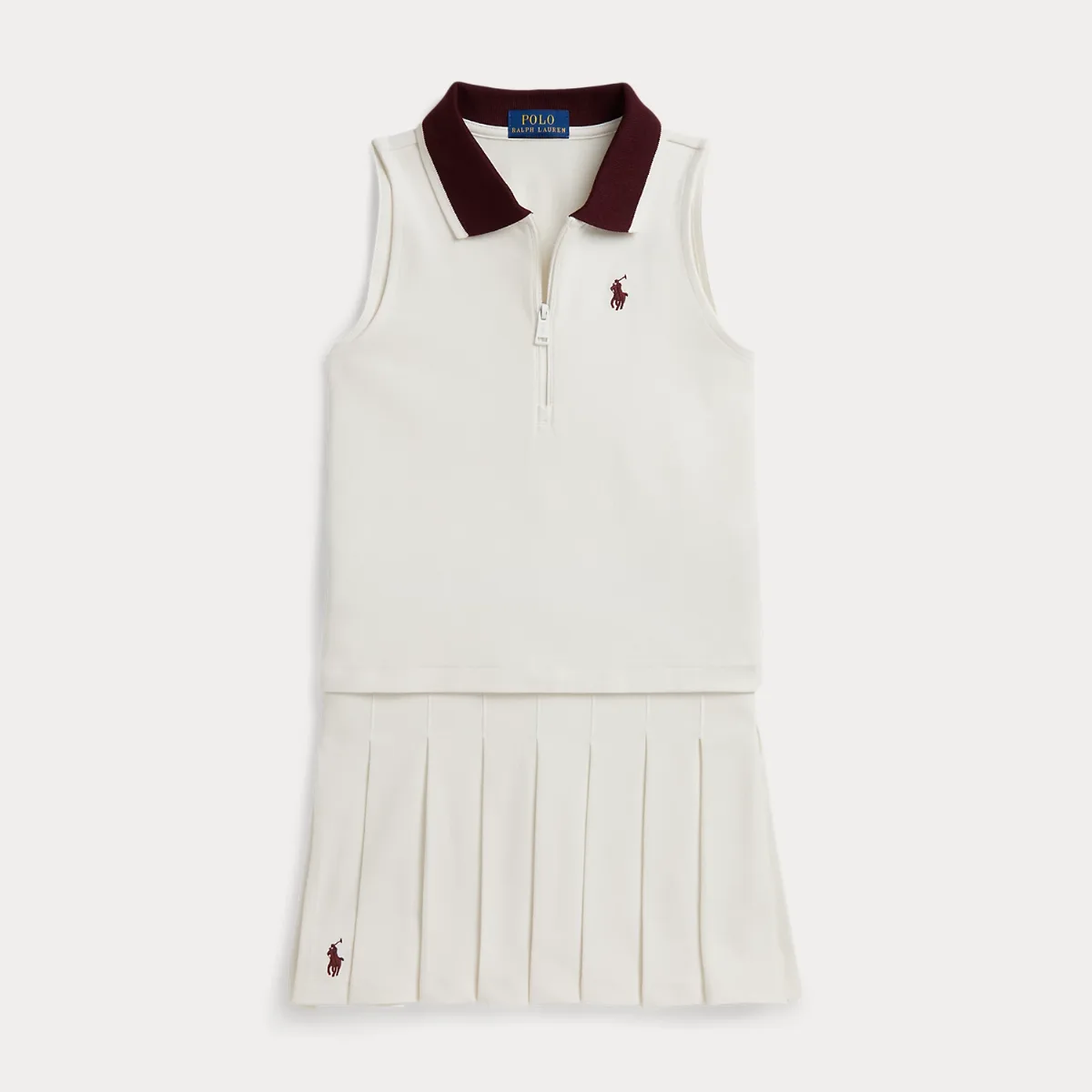 Stretch Mesh Boxy Polo Shirt & Skort by Ralph Lauren