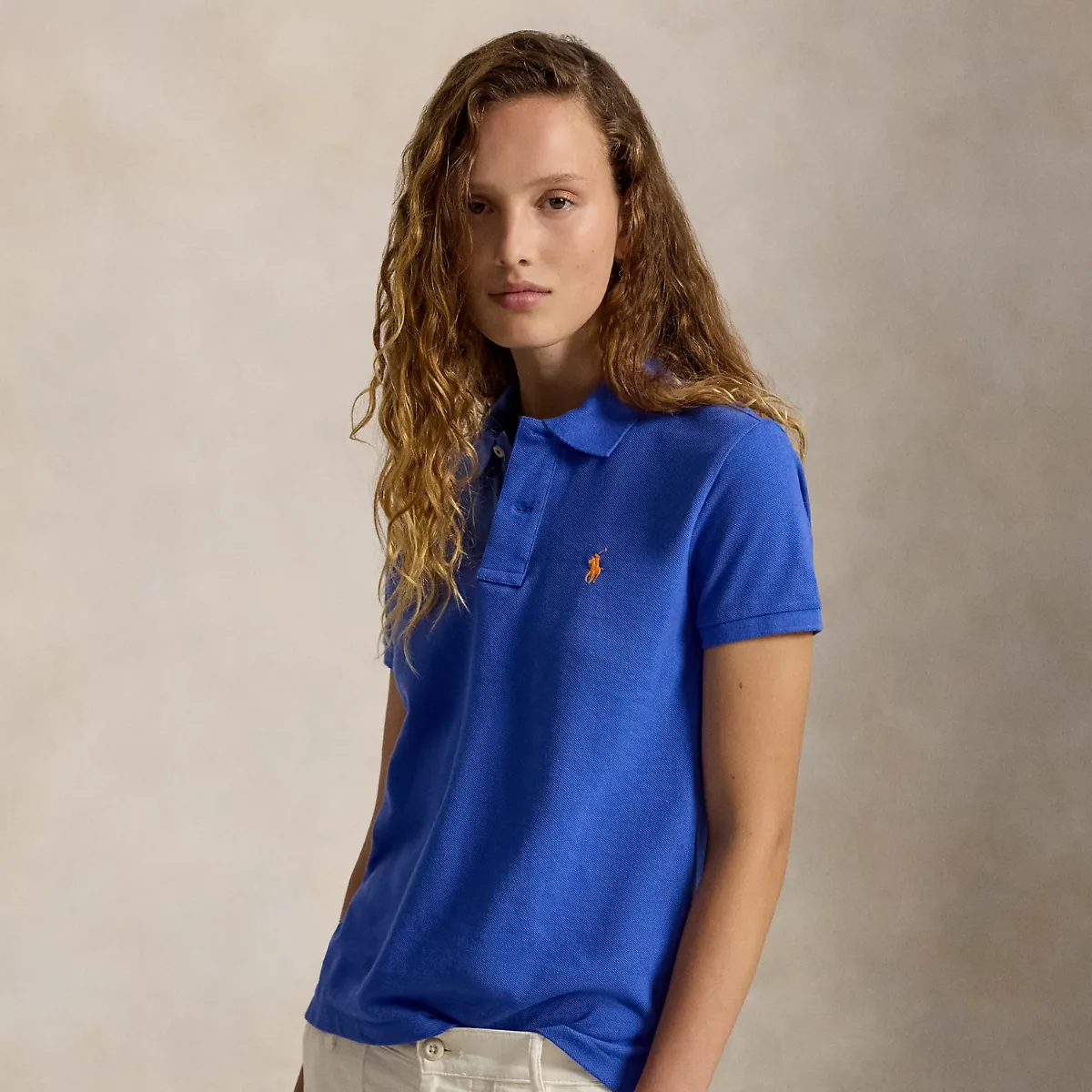 The Iconic Classic Fit Mesh Polo Shirt by Ralph Lauren